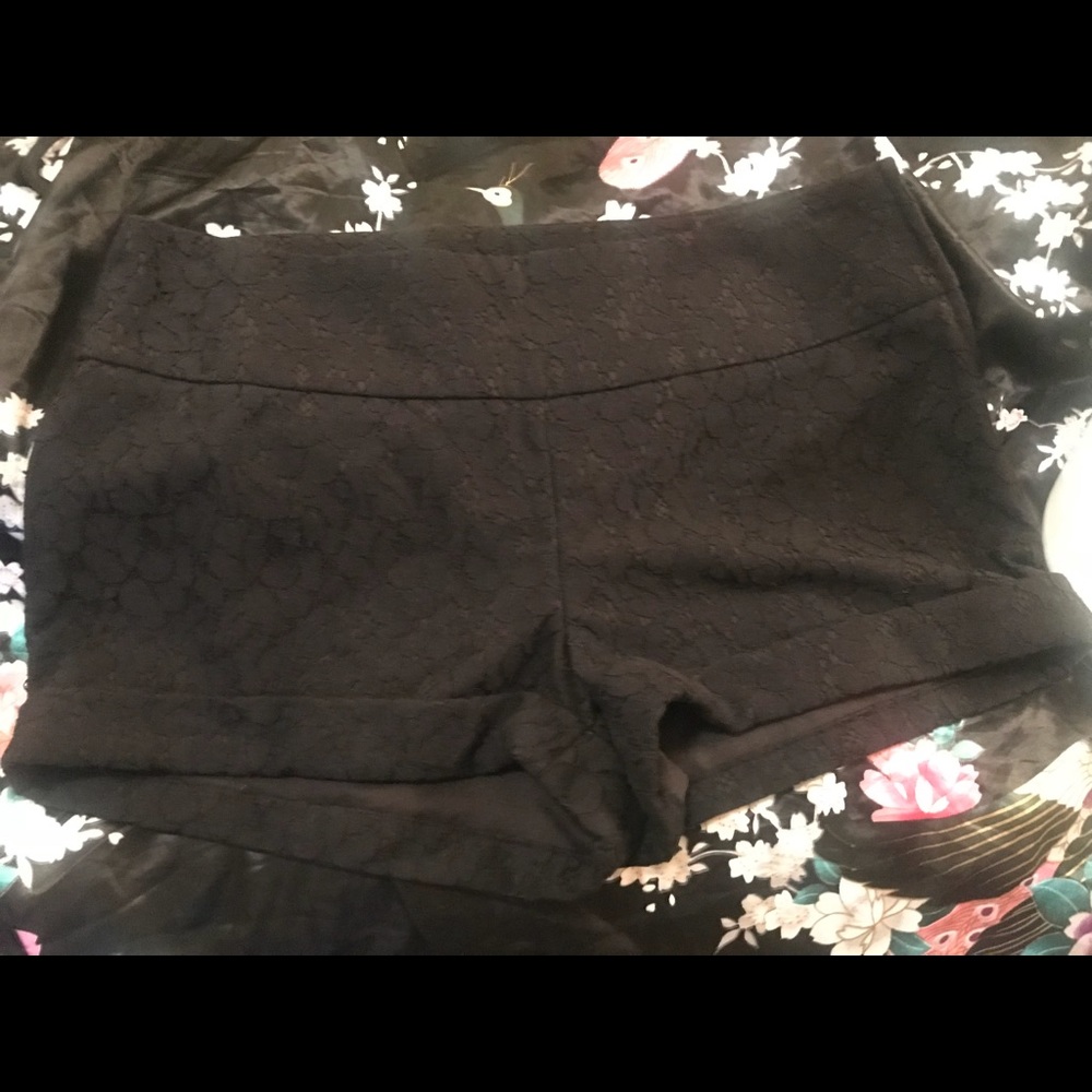 Black Lace shorts